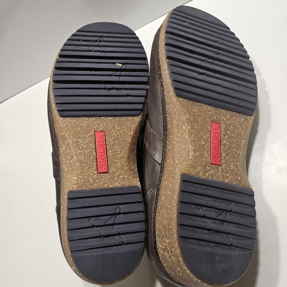 Pikolinos Granada Clogs Size 8 Leather Slip On Shoes in Color Slate - Picture 7 of 7